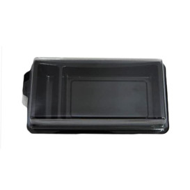 Envase con Tapa para Sushi Negro 