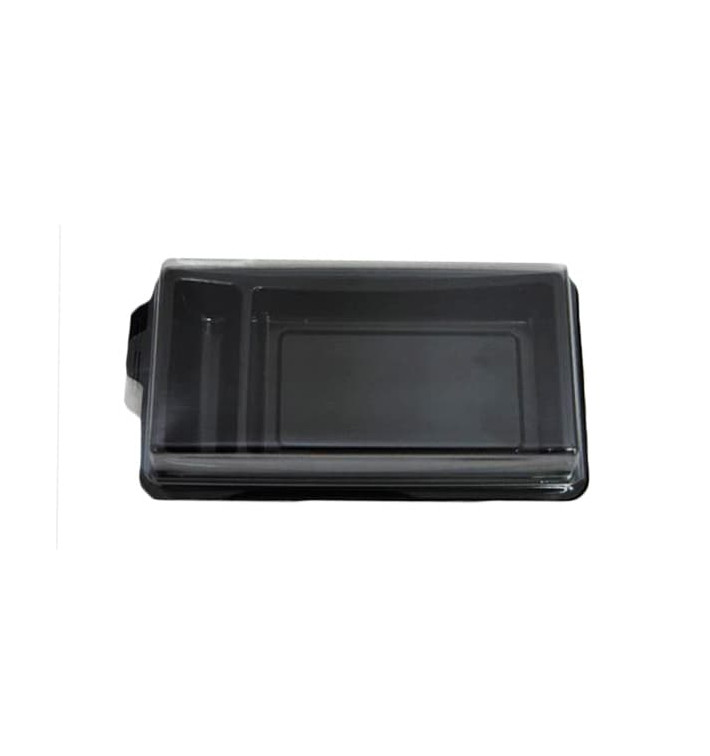 Envase con Tapa para Sushi Negro Envase con Tapa para Sushi Negro
