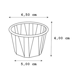 Eisbecher aus Plissiertem KraftPapier 120ml (250 Stück)