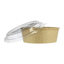 Suppenbecher To Go Kraft-Kraft Mit Deckel RPET 38 Oz/1120 ml (25 Stück)