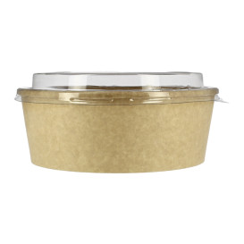 Suppenbecher To Go Kraft-Kraft Mit Deckel RPET 38 Oz/1120 ml (25 Stück)