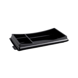 Envase con Tapa para Sushi Negro 