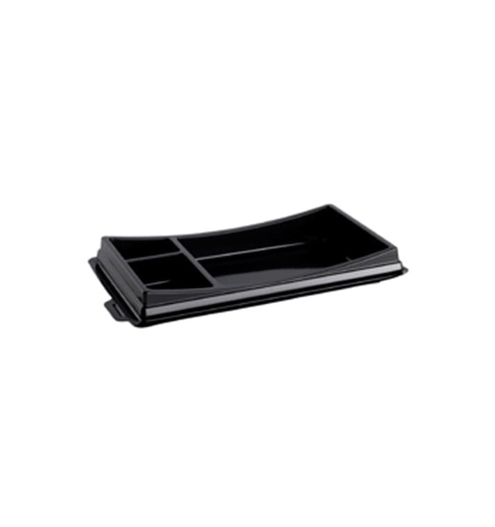 Envase con Tapa para Sushi Negro 