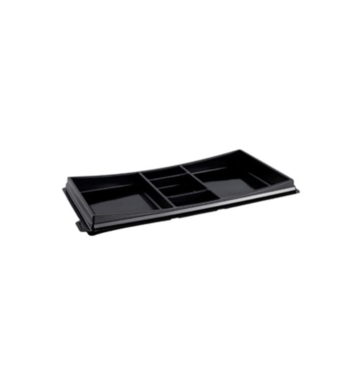 Envase con Tapa para Sushi Negro Envase con Tapa para Sushi Negro