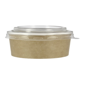 Suppenbecher To Go Kraft Mit Deckel PP 19 Oz/550ml (250 Stück)