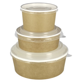 Suppenbecher To Go Kraft Mit Deckel PP 38 Oz/1120ml (25 Stück)