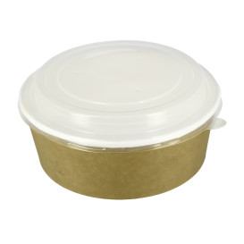 Suppenbecher To Go Kraft Mit Deckel PP 38 Oz/1120ml (100 Stück)