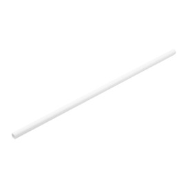 Trinkhalme aus Paper Weiß Ø6mm 20cm (250 Stück)