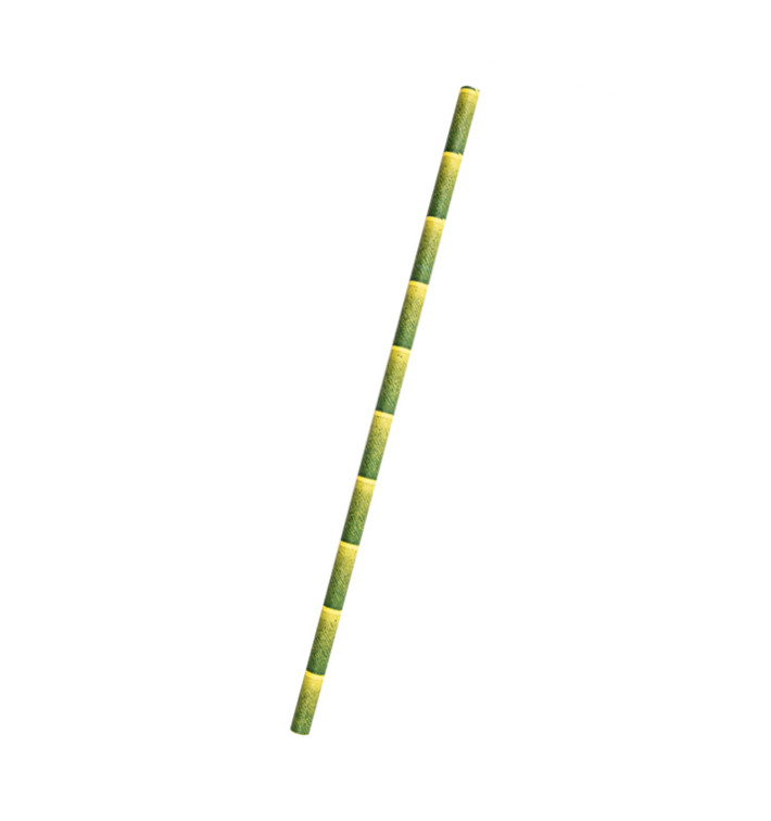 Trinkhalme aus Paper Bambus Ø6mm 21cm (3.000 Stück) Trinkhalme aus Paper Bambus Ø6mm 21cm (3.000 Stück)