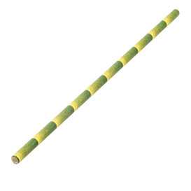 Trinkhalme aus Paper Bambus Ø6mm 21cm (250 Stück)