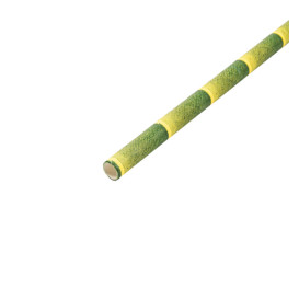 Trinkhalme aus Paper Bambus Ø6mm 21cm (250 Stück)
