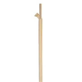 Trinkhalme Starr Einzeln Schwarz Verpackt Kraft Ø8mm 20cm (100 Stück)