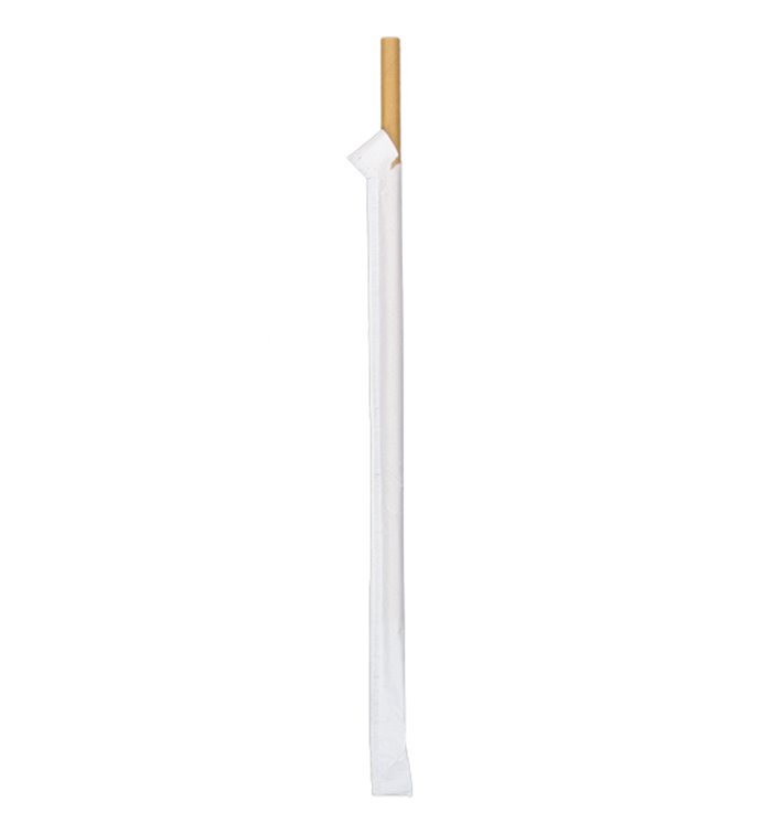 Trinkhalme Starr Einzeln Natürlich Verpackt Ø8mm 20cm (3.000 Stück) Trinkhalme Starr Einzeln Natürlich Verpackt Ø8mm 20cm (3.000 Stück)