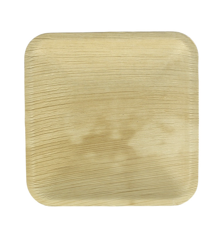 Palmblatt Teller Quadratisch 15x15cm (200 Stück) Palmblatt Teller Quadratisch 15x15cm (200 Stück)