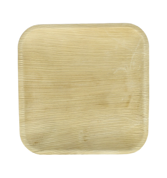 Palmblatt Teller Quadratisch 18x18cm (25 Stück) Palmblatt Teller Quadratisch 18x18cm (25 Stück)