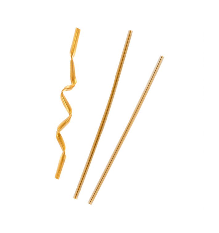 Tütenverschlüsse Metall Gold 9,5cm (100 Stück) Tütenverschlüsse Metall Gold 9,5cm (100 Stück)