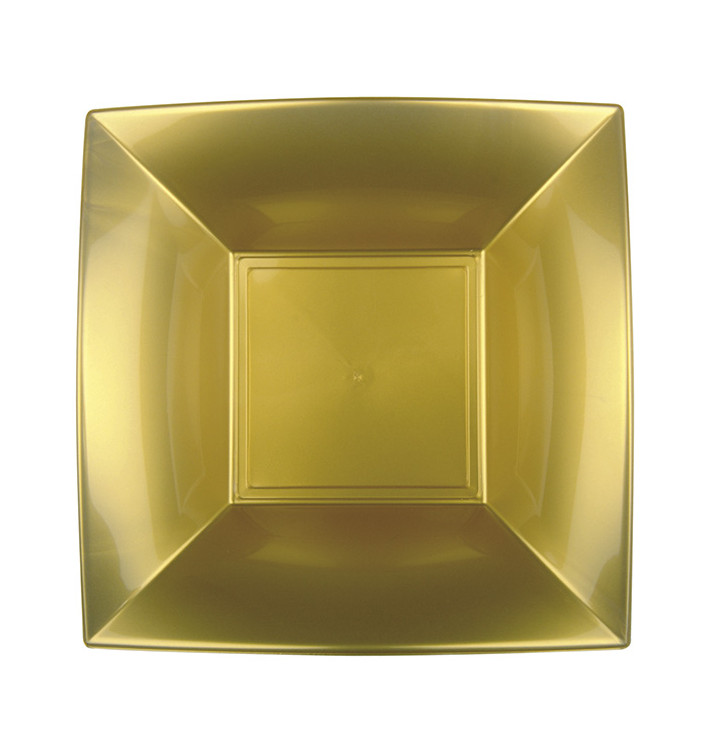 Plastikteller Tiefe Gold Nice PP 180mm (300 Stück) Plastikteller Tiefe Gold Nice PP 180mm (300 Stück)