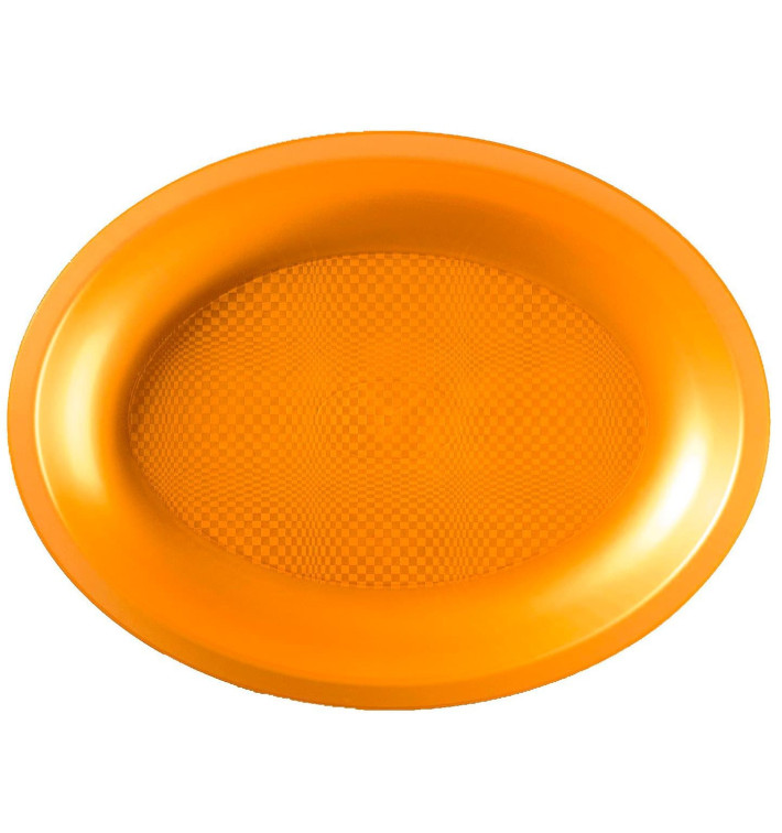 Plastiktablett Oval Gold Round PP 255x190mm (250 Stück) Plastiktablett Oval Gold Round PP 255x190mm (250 Stück)