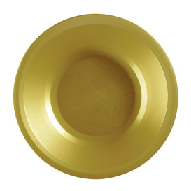 Plastikteller Rund Tief Gold Round PP Ø195mm (600 Stück)