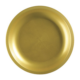 Plastikteller Rund Gold Round PP Ø290mm (10 Stück)