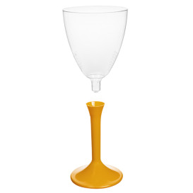 Glas aus Plastik für Wein Mangoer Fuß 180ml 2T (20 Stück)