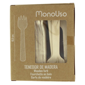 Mini Holzgabel Eco 10,5cm (1.000 Stück)
