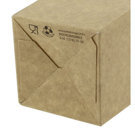 Kleine Popcorn Box Kraft 45g 6,5x8,5x15cm (25 Stück)