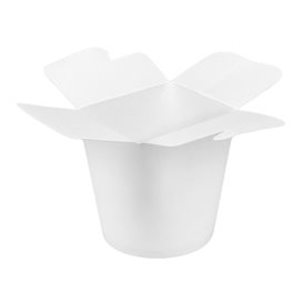 Mehrzweck-Faltbox Weiß 100% ECO 16Oz/480ml (50 Stück)