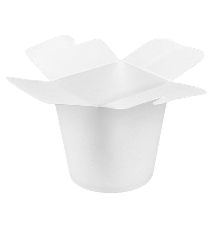 Mehrzweck-Faltbox Weiß 100% ECO 16Oz/480ml (50 Stück)