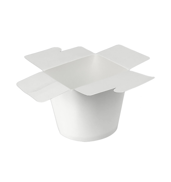 Mehrzweck-Faltbox Weiß 100% ECO 26Oz/780ml (500 Stück) Mehrzweck-Faltbox Weiß 100% ECO 26Oz/780ml (500 Stück)