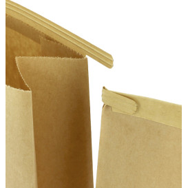 Papiertüten mit Fenster und Innenfolie 9+6x26cm (50 Stück)