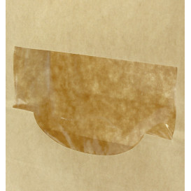 Papiertüten mit Fenster und Innenfolie 12+6x23,5cm (50 Stück)
