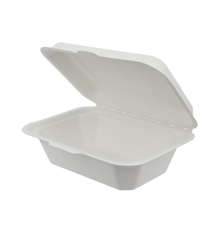 Menübox Zuckerrohr Weiß 136x182x64mm (50 Stück) Menübox Zuckerrohr Weiß 136x182x64mm (50 Stück)