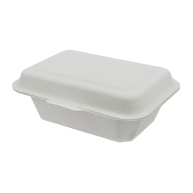Menübox Zuckerrohr Weiß 136x182x64mm (300 Stück)
