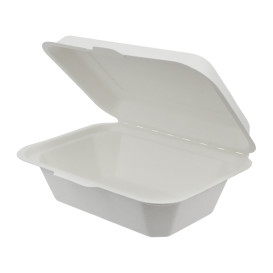 Menübox Zuckerrohr Weiß 136x182x64mm (300 Stück)