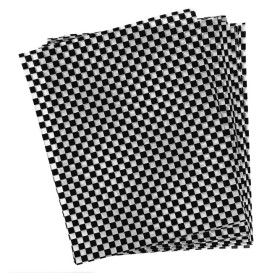 Wachspapier fettdicht für Burger Schwarz 28x33cm (4.000 Stück)