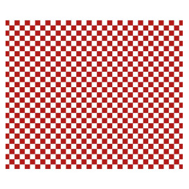 Wachspapier fettdicht für Burger Rot 31x31cm (4.000 Stück)