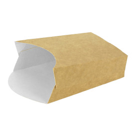 Medium Pommesschütte Faltbox Kraft (25 Stück)