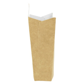 Medium Pommesschütte Faltbox Kraft (25 Stück)
