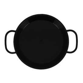 Topf zum Servieren von Häppchen "Paellita" schwarz 150mm (6 Stück)