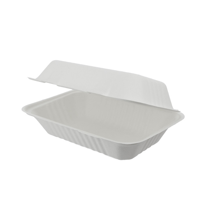 Menübox Zuckerrohr Weiß 150x220x50mm (50 Stück) Menübox Zuckerrohr Weiß 150x220x50mm (50 Stück)
