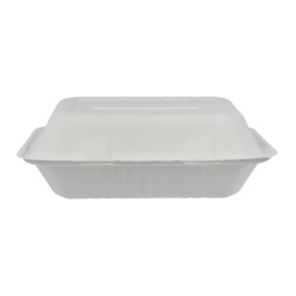 Menübox Zuckerrohr Weiß 150x220x50mm (300 Stück)