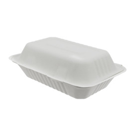Menübox Zuckerrohr Weiß 150x220x50mm (300 Stück)