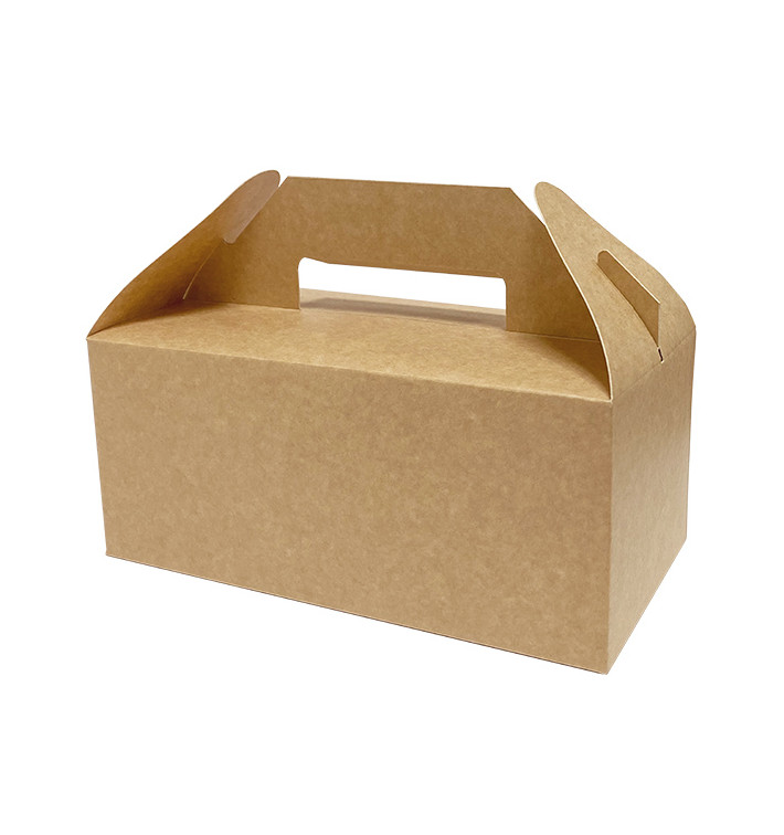 Kraftkarton-Picknickbox 228x122x97mm (25 Stück) Kraftkarton-Picknickbox 228x122x97mm (25 Stück)