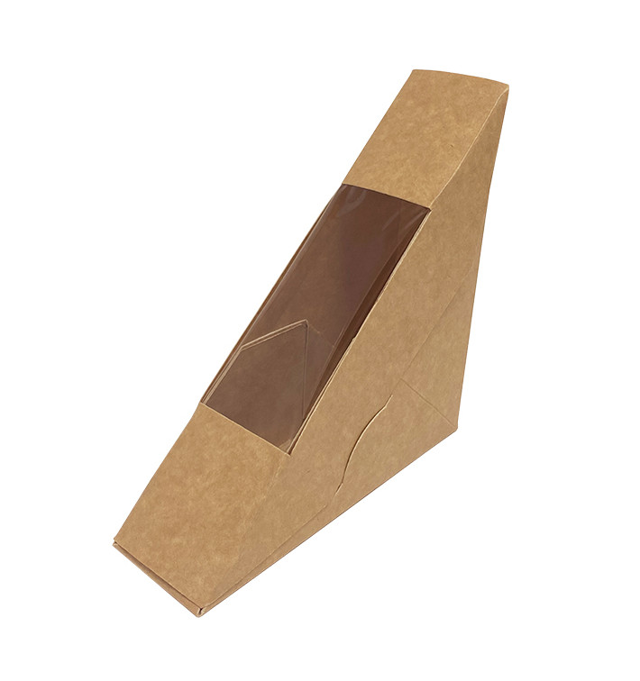 Kraftkarton-Verpackung mit Fenster 125x38x125mm (500 Stück) Kraftkarton-Verpackung mit Fenster 125x38x125mm (500 Stück)