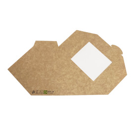 Kraftkarton-Verpackung mit Fenster 125x65x125mm (500 Stück)