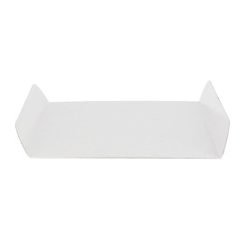 Pappschale weiß für Waffeln 13,5x10cm (100 Stück)