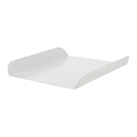 Pappschale weiß für Waffeln 13,5x10cm (100 Stück)