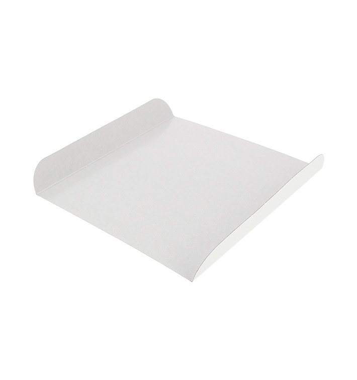 Pappschale weiß für Waffeln 13,5x10cm (100 Stück) Pappschale weiß für Waffeln 13,5x10cm (100 Stück)