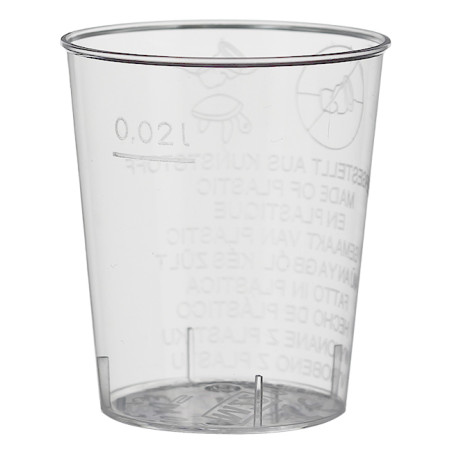 Hartplastikbecher Transparent 20ml (2700 Stück)
